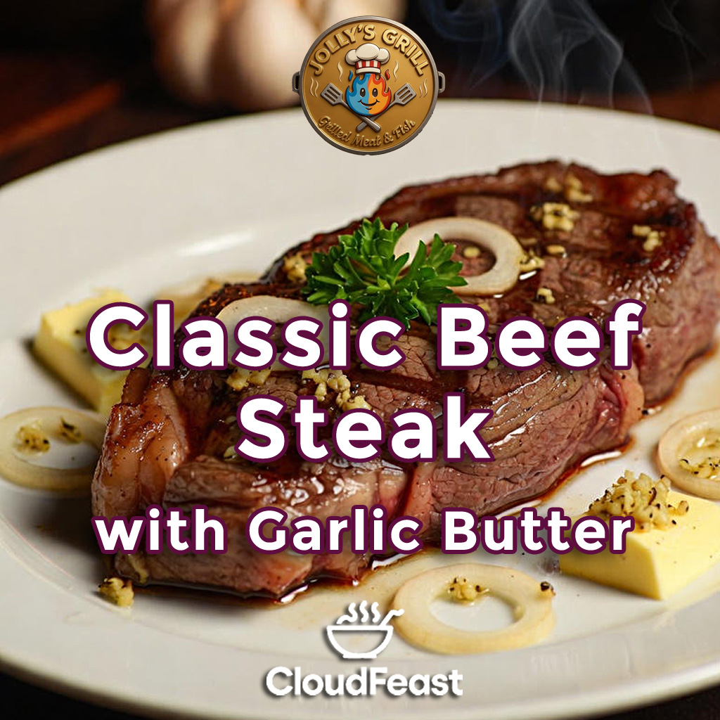 Classic Beef Steak with Garlic Butter- Jollys Grill (Good for 5 Persons)