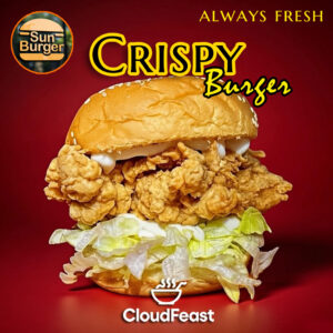 Crispy Chicken Burger - Sun Burger  (Good for 5 Persons)