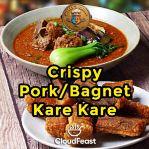 Crispy Pork Bagnet Kare Kare- Jollys Grill  (Good for 5 Persons)