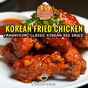 KOREAN FRIED CHICKEN YANGNYEOM (Classic Korean Red Sauce)  (Good for 5 Persons)