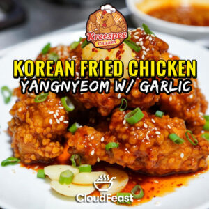 KOREAN FRIED CHICKEN YANGNYEOM w GARLIC  (Good for 5 Persons)